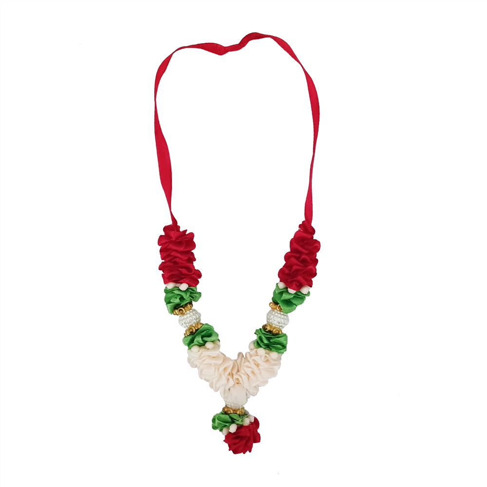 Garland 12.5cm – Red, White & Green ( Pack 12 ) – Bhika Imports