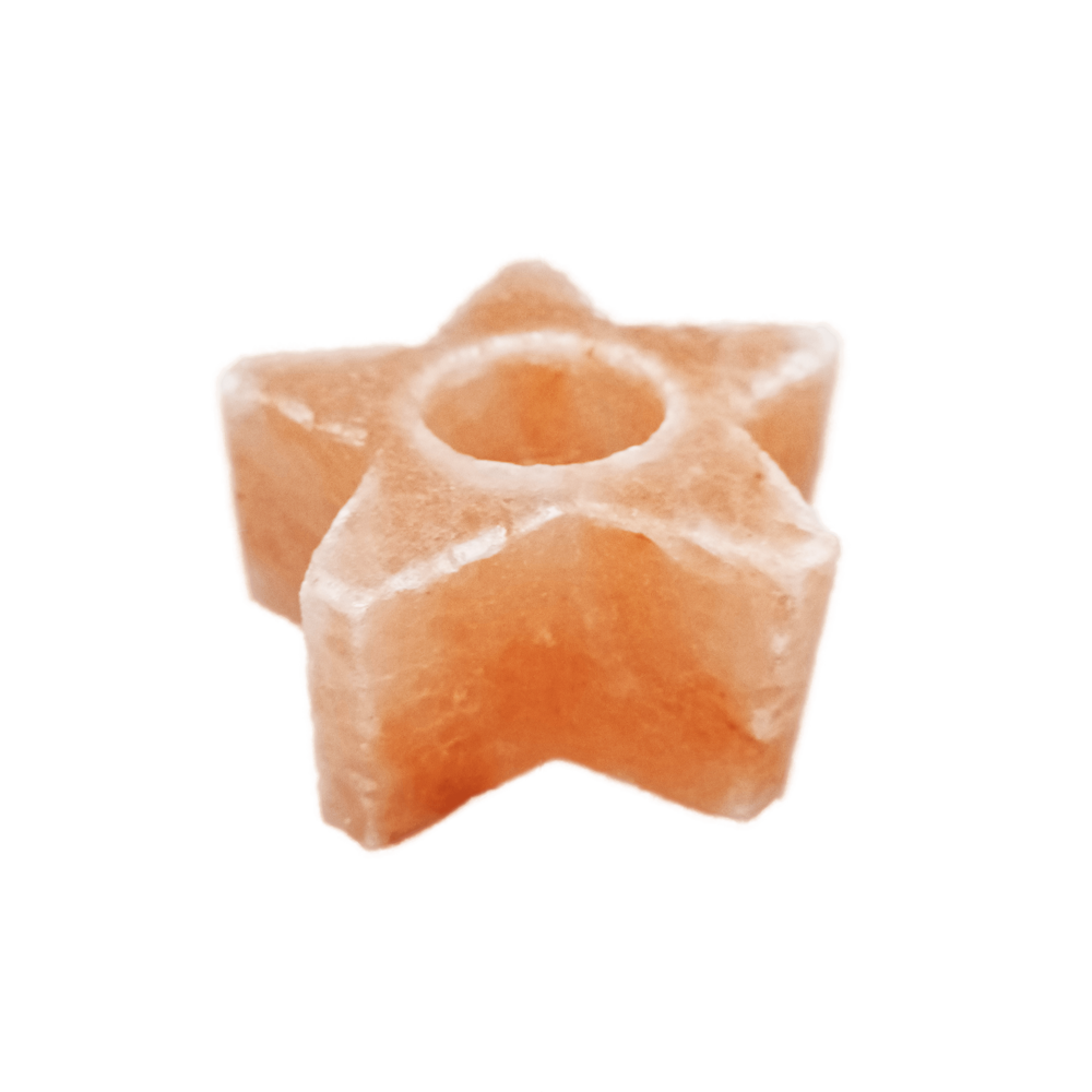 Himalayan Salt Candle Holder Star 1kg Bhika Imports